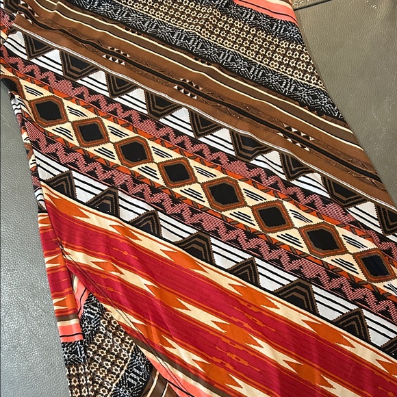 ROCK 47 by Wrangler Tribal Patterned Dress in Red and Brown, size M. EUVC - Picture 3 of 5